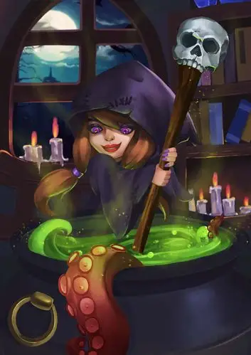 女巫|插画|创作习作|_咸鱼圈_ - 原创作品 - 站酷 (zcool)