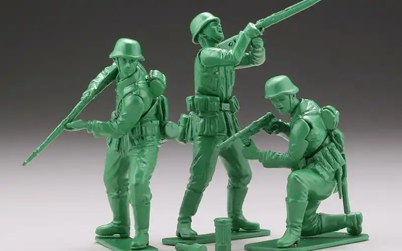 kaiyodo海洋堂胶囊q博物馆扭蛋玩具兵人绿色兵人