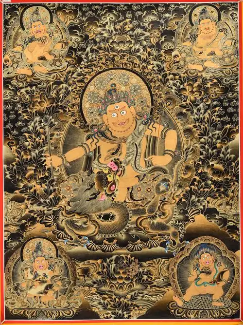 白财神黑金100x70cm