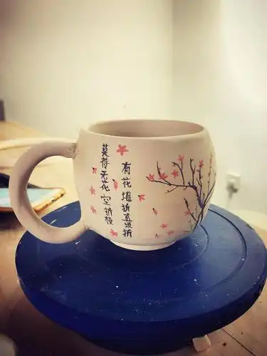 客人手绘杯子