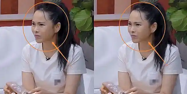 在这张照片中就可以清楚的看到,卸妆之后的伊能静,没有镜头前那么的