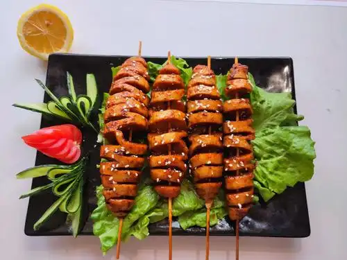 面筋烧烤烤面半成品冷冻商用手工生大串烧炸串面筋制品