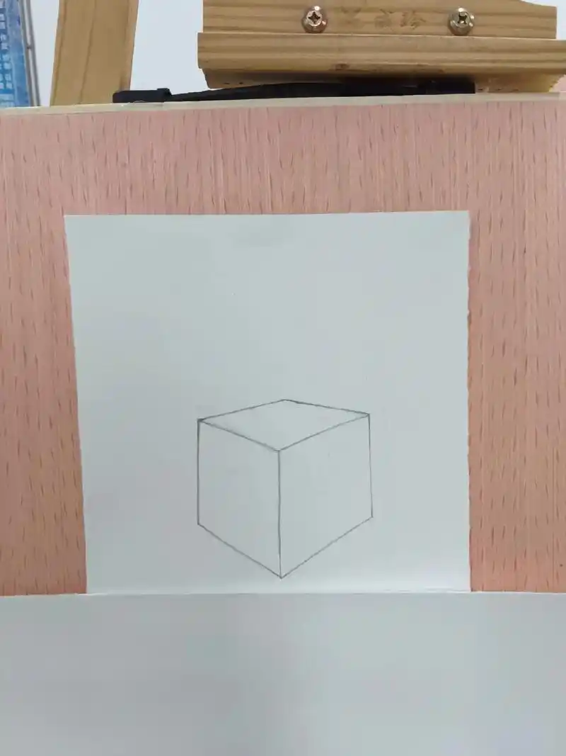 唉,谁能想到这个看似简单的立体正方形画起来这么难这么费劲04 - 抖