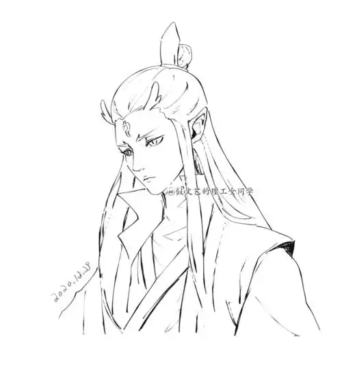 手绘敖丙详细过程魔丸降世