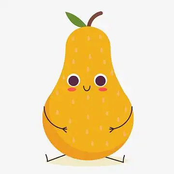 梨卡通图素材_梨卡通图图片元素-觅元素