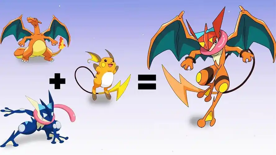 宝可梦合体进化鲤鱼王成百搭暴走脸御三家帅到没朋友