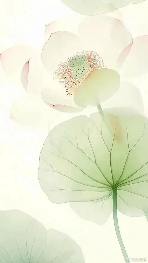 清新绿意,淡雅花影,静享一刻宁静时光.