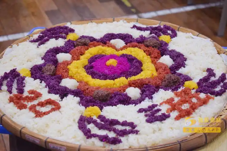 文明校园创建鹿寨中学五色糯米饭68七彩三月三