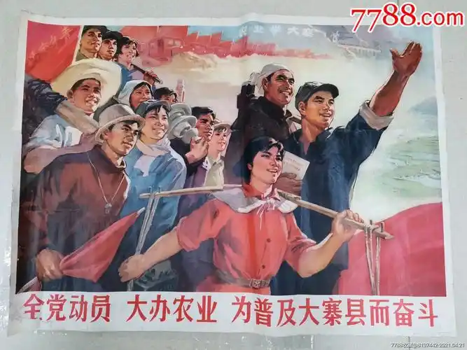 全党动员大办农业为普及大寨县而奋斗宣传画全开