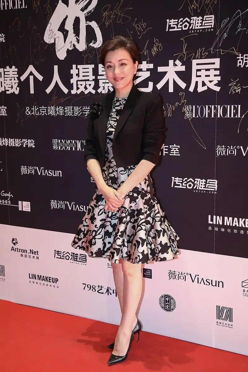 52岁杨澜真是不见老,一袭蓝裙清新又减龄,就是手臂有点胖了