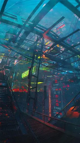 赛博朋克风格炫酷高清手机壁纸