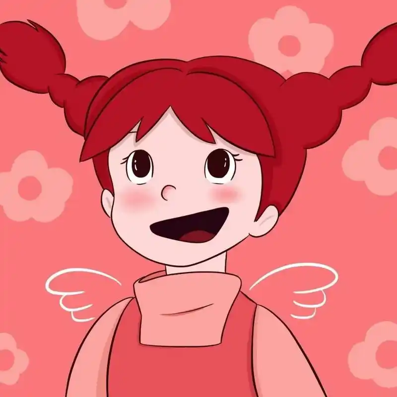 4.12红色系可爱女生动漫头像91 红色系的来啦!