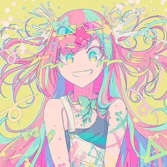 漫画头像 #霓虹炫彩头像 - 抖音