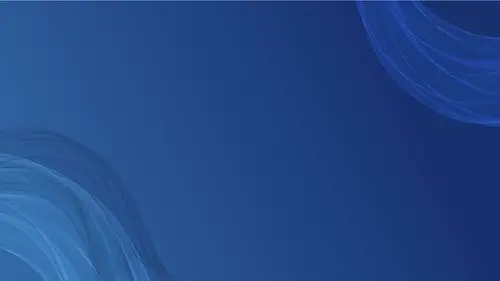 简约波浪条纹纹理蓝色名片背景