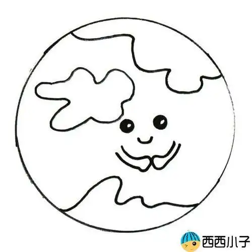地球怎么画简笔画手捧地球怎么画简笔画