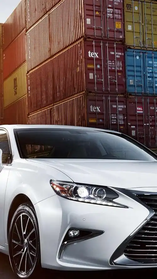 iphone 壁纸 白色雷克萨斯es200汽车前视图