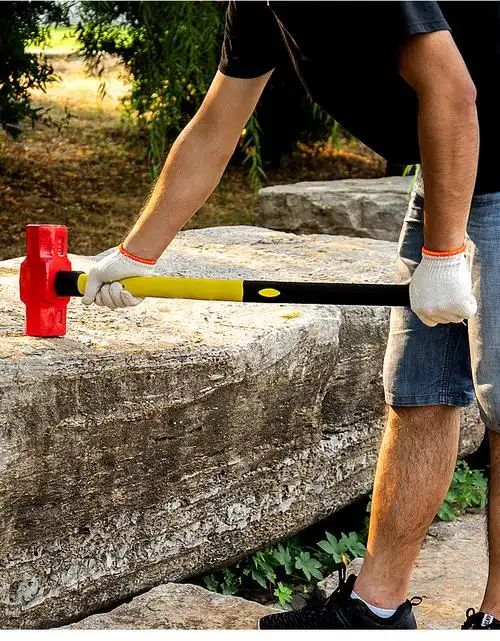 重型八角大锤倒桩大锤子铁锤方头锤消防大锤拆砸墙铁锤倒桩大铁锤