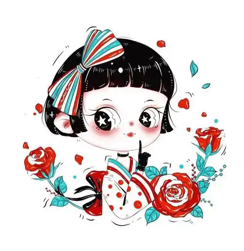 逐渐的熟练板绘#动漫人物  #头像分享  #动漫头像  #板绘  #可爱头像