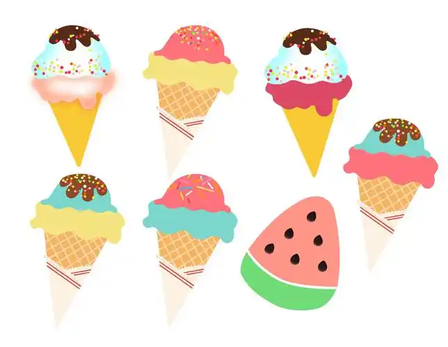 冰淇淋蛋筒&西瓜饼干产品包装,产品设计以及摄影