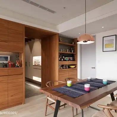 混搭风格餐厅柜墙装修设计