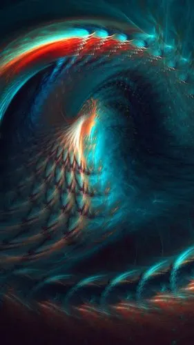 炫彩波纹创意手机背景图片