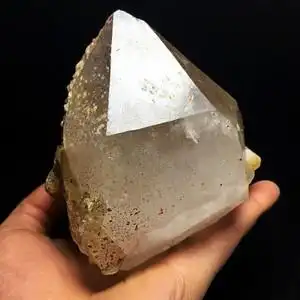 97kg天然亮皮草莓晶云母双尖原石 草莓晶原石水晶摆件 骨干水晶