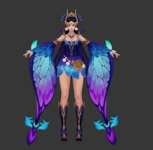 3dmax角色建模,王者荣耀貂蝉模型制作