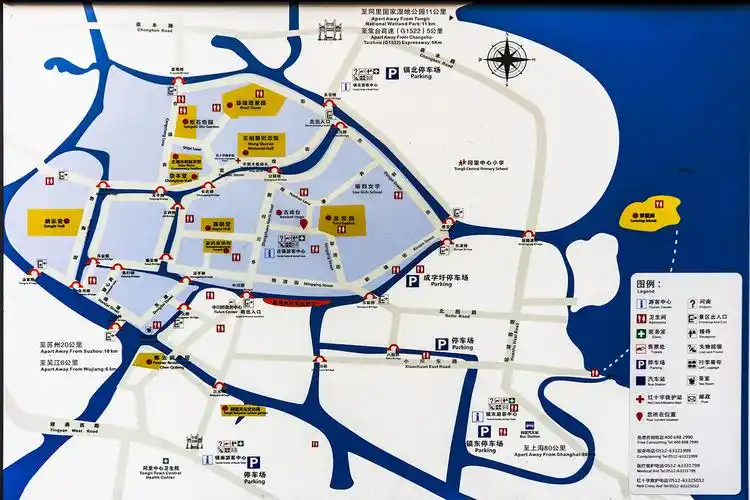 江苏省苏州市吴江区同里古镇位于太湖之畔.