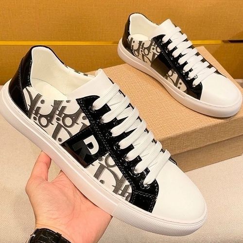 欧洲站2022新款酷奇鞋子男奢侈品真皮板鞋男韩版休闲百搭小白鞋潮