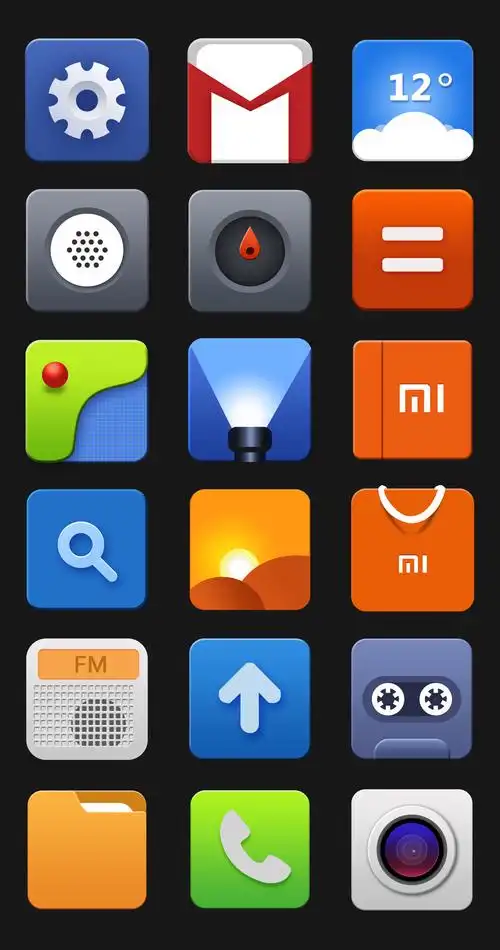 手机app应用图标临摹