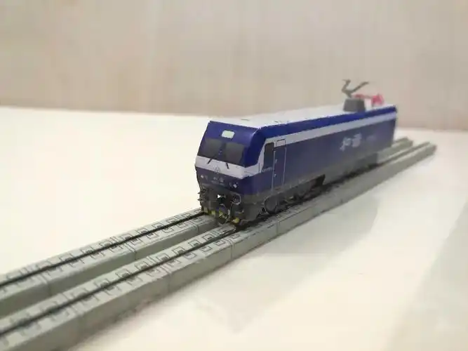 匹格比例和谐hxd1f电力机车3d纸模diy铁路火车其他手工制作