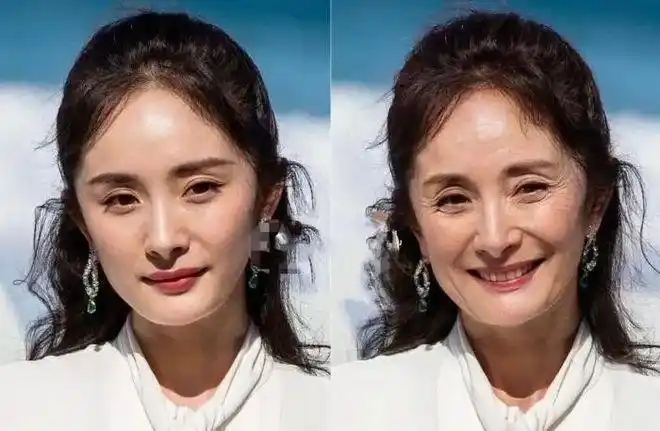 女明星30年后对比照杨幂慈祥刘诗诗优雅杨颖显年轻