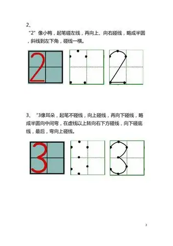 最标准的田字格里写数字.doc
