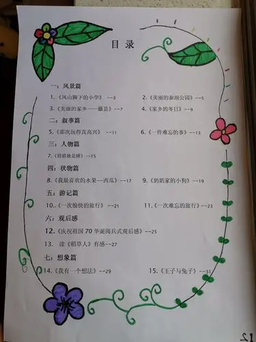 《我的第一部作文集》