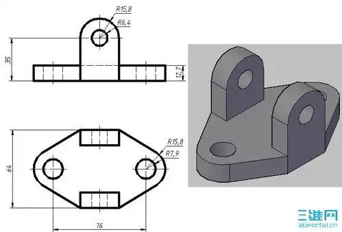 autocad2008机械制图强化训练题