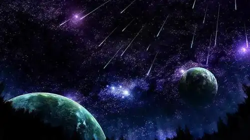 处女座流星雨,高清壁纸,风景图片-回车桌面