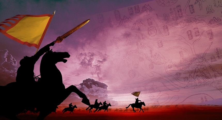 大气战争地图红色背景素材