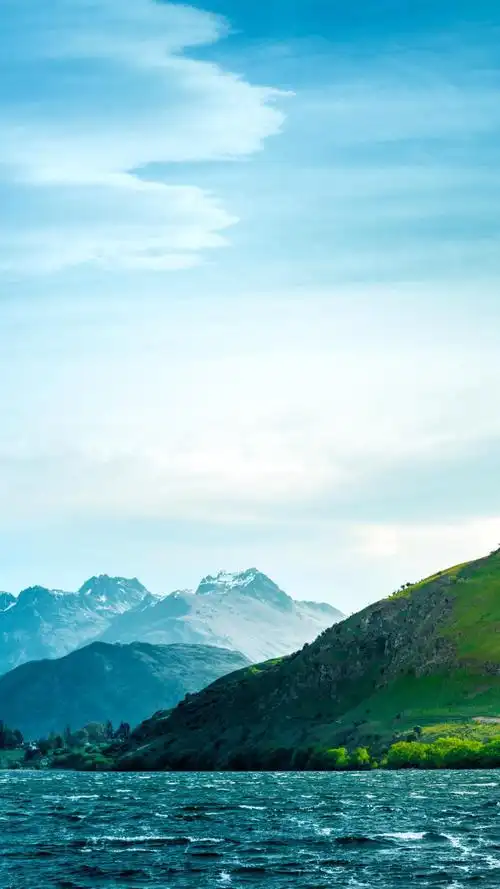 碧水蓝天唯美自然风光高清图片