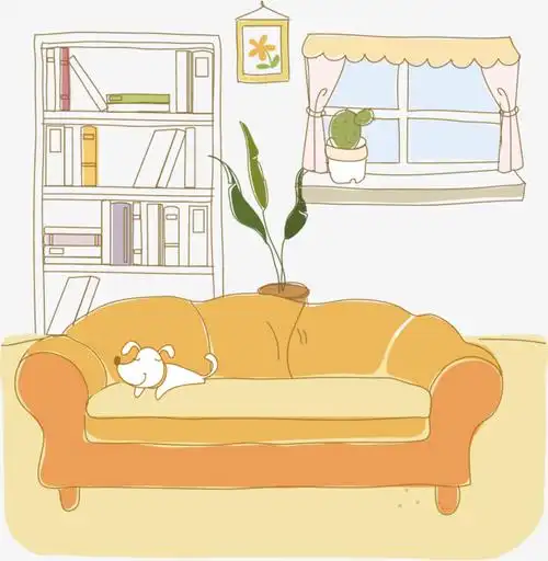 有沙发的房间素材