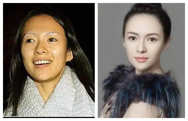 明星妆后素颜对比照最后一张简直不敢认
