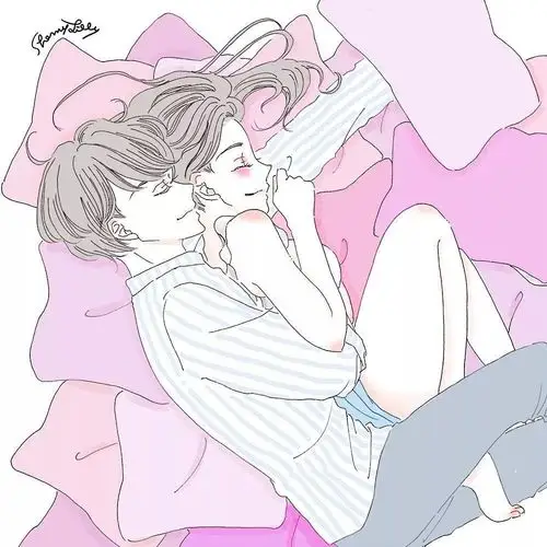 还是日本插画师们会玩把情侣那些污污的小日常都画得淋漓尽致