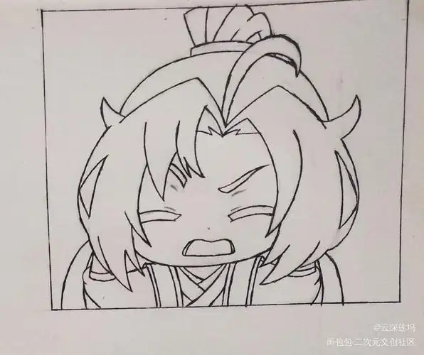 魔道祖师魏无羡q版截图临摹绘画作品