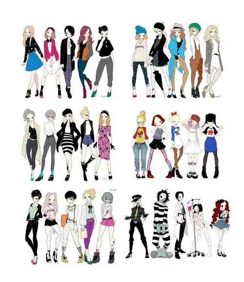 ▸◂▴▾动漫 服装设计 系列 参考 素材 服…-堆糖,美好生活