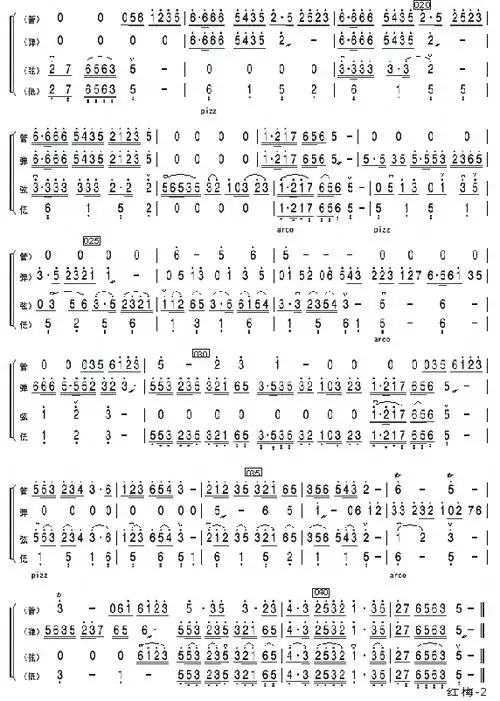 红梅赞(民乐小合奏)下