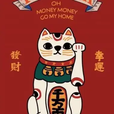 最旺财的招财猫头像_微信女生卡通可爱招财猫头像-游戏窝