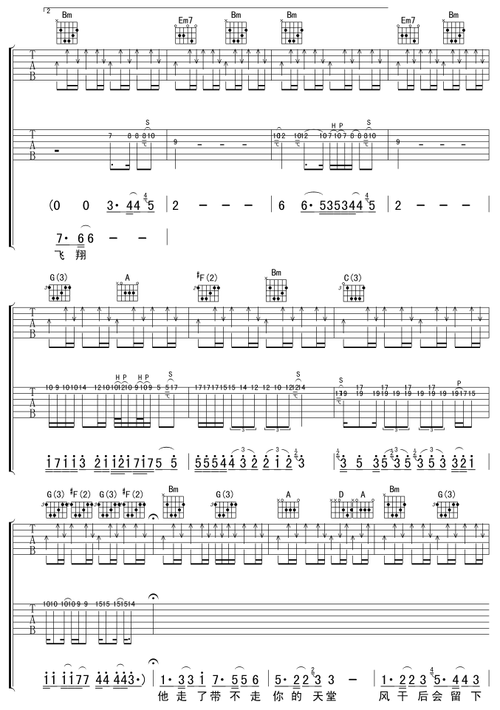 lydia吉他图片谱飞儿乐团吉他谱飞儿乐团吉他图片谱4张