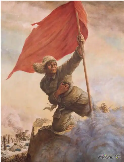 红旗赵域油画高清作品欣赏
