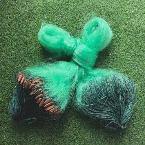 三层渔网1.5米2米3米4米高100米包坠绳坠加重沉网粘网挂网捕鱼网