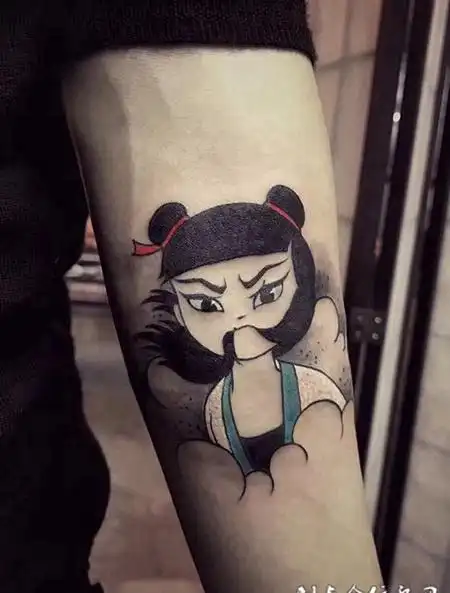 哪吒纹身图案大全-哪吒纹身-纹身哪吒-哪吒脑海纹身图片