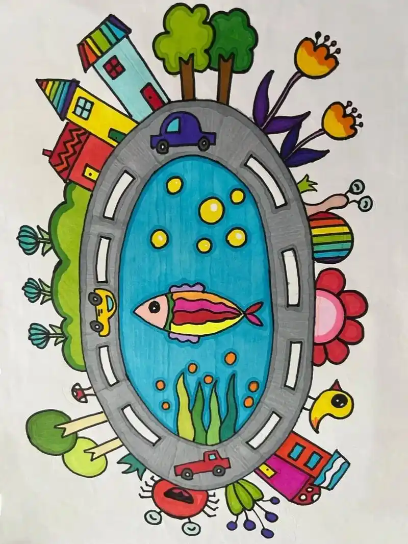 0-9数字创意绘画,赶快收藏起来吧!#看见音乐 #一起学画画 - 抖音